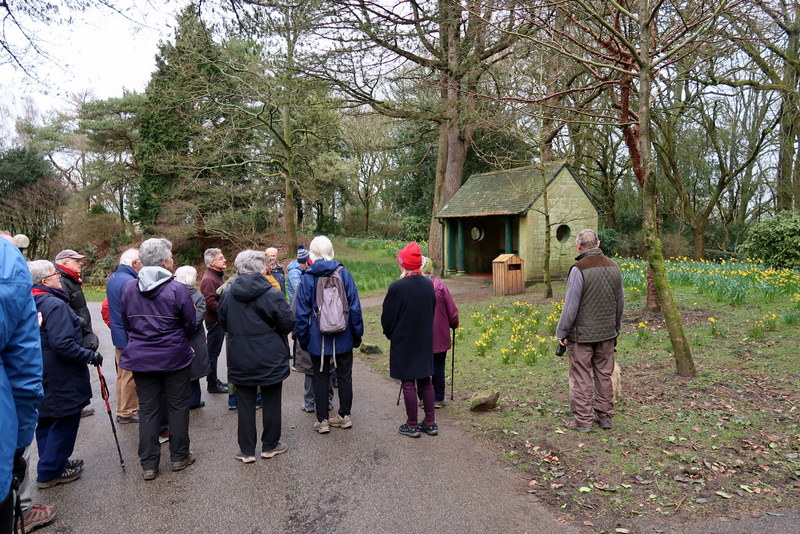 A group of members in early spring in Williamson Park