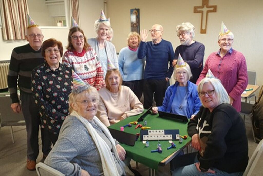 Christmas greetings from the Morecambe Board Games Group who are playing Rummikub.