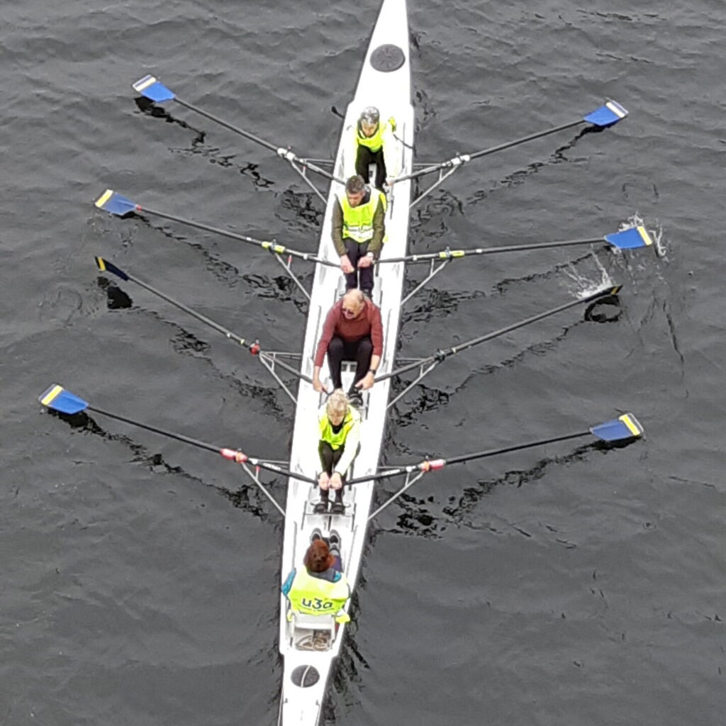 Taken from above just coming out from under the aqueduct