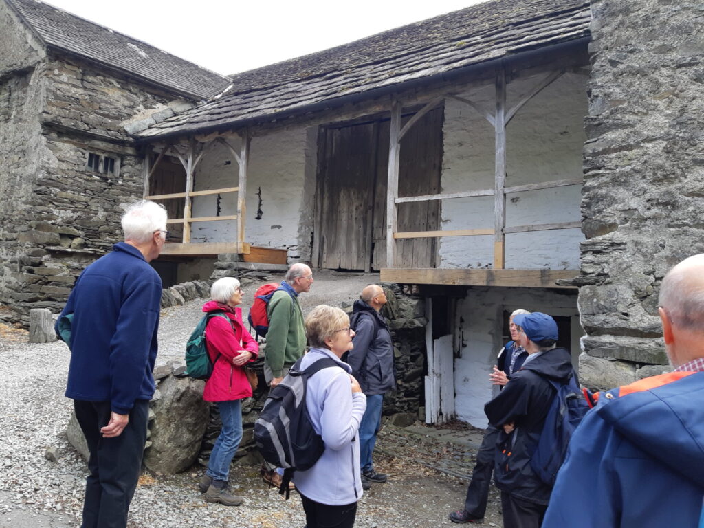 An old barn. The covered part is not for spinning.