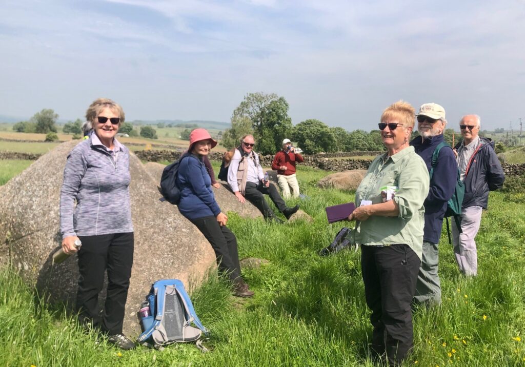 A group of members at Shap Stone Avenue Cumbria