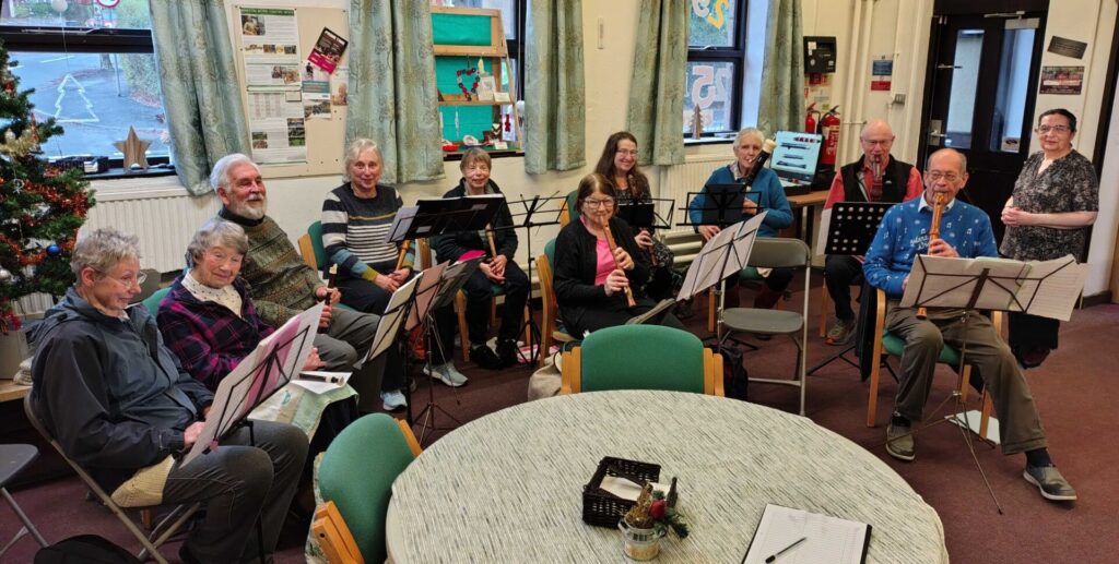 Recorders at Barton Road celebrating Christmas