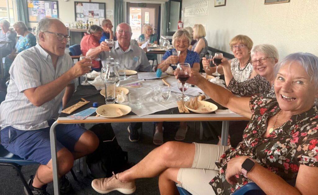Raising a glass - ladies and gentlemen